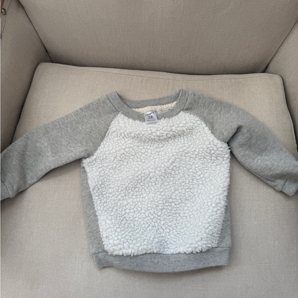 Cozy Gray and White Women's Sweater